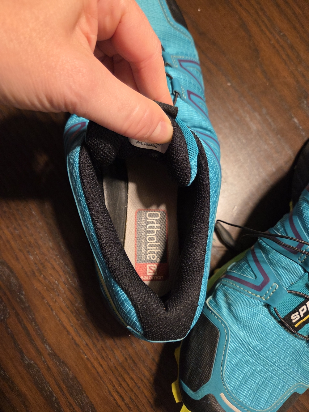 Salomon Speedcross 4 Women's Trail Running Shoes Size 11 Teal/Lime Hiking - Picture 8 of 10